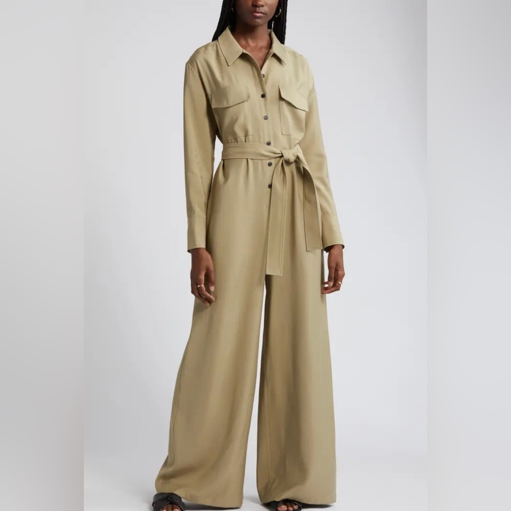 Long Sleeve Utility Jumpsuit